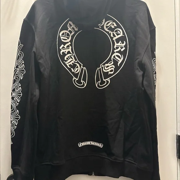 Chrome Hearts Black Zip Up Sweater - Picture 2 of 4